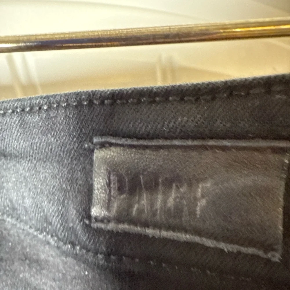 PAIGE Verdugo Crop Black Overdye Skinny Jeans Size 28‎ | Made in USA
